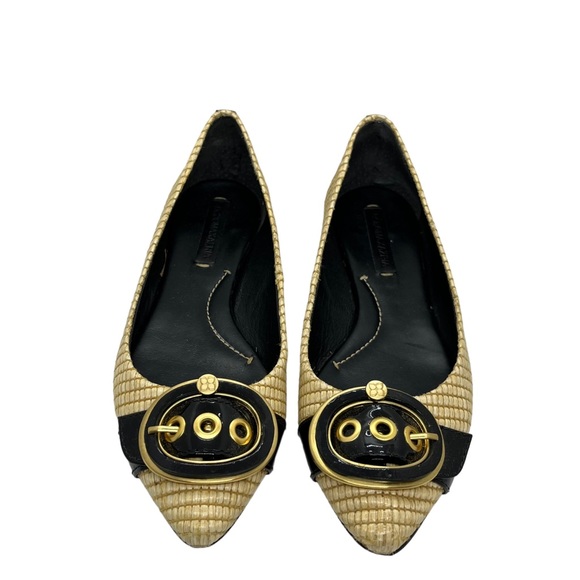 BCBGMaxAzria Ratan Point Toe Belted Flats - Picture 2 of 9